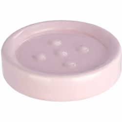 Kamaca - Portasapone per riporre mano sapone In ceramica di alta qualità In rosa delicato Pastel Dimensioni (B/P x H): Ø 11 x ...