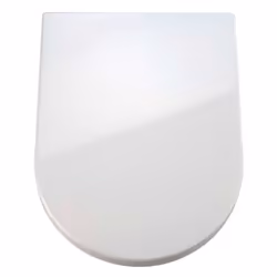 WENKO 18396100, Allungato, Coperchio rigido da WC, Bianco, Duroplast, 375 mm, 465 mm