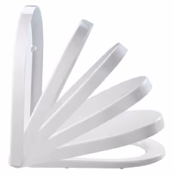 WENKO 18396100 sedile WC Coperchio rigido da WC Duroplast Bianco - Vista aggiuntiva 4