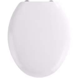 Il sedile WC bianco Premium Mira, dalla lavorazione di pregio, realizzato in termoplastica, pesa solamente 1,6 kg e ha un cop ...