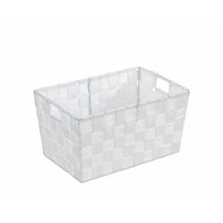 WENKO 19877100 scatola di conservazione Cesto portaoggetti Rettangolare Poliuretano (PU), Cloruro di polivinile (PVC) Bianco