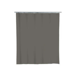 WENKO Tenda da doccia Uni, tenda da doccia 180x200 cm, impermeabile, 12 anelli per tenda da doccia in plastica bianca inclusi, materiale PEVA