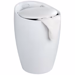 Il poggiapiedi per il bagno e raccolta biancheria Candy, realizzato in robusto plastico ABS, si presenta in un classico color ...