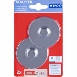Gli adattatori brillanti Turbo-Loc®, in set da 2, offrono un'alternativa innovativa al forare, avvitare, e all'uso di viti e ...
