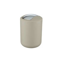 Wenko - Portarifiuti con coperchio basculante Brasil s taupe