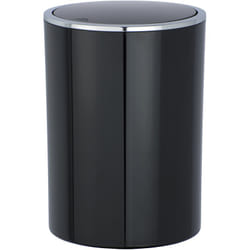 Wenko - Portarifiuti con coperchio basculante Inca nero