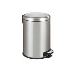 Portarifiuti a pedale Leman Easy-Close acciaio inox WENKO