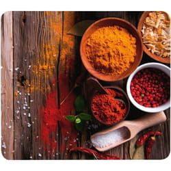 Pannello paraschizzi per cucina, Spezie, vetro temperato, 50x56 cm, multicolore - Wenko