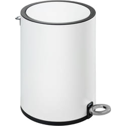 Wenko - Portarifiuti a pedale Monza Easy-Close bianco