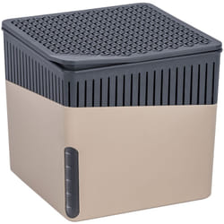 Deumidificatore Cubo Beige 1000 g, Deumidificatore d'aria, Bianco, Plastica (abs) beige, Cloruro di calcio bianco, Plastica (abs) antracite - Wenko