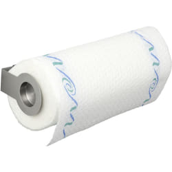 Wenko - Porta rotolo da cucina a muro Cerri, porta asciugatutto telescopico da parete, Acciaio Inox, 21-33x9x6 cm, Opaco