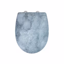 Il sedile WC Premium Cement, dalla lavorazione di pregio in termoplastica, ha un coperchio nella classica forma ovale. Non so ...