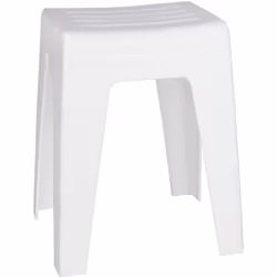 Lo sgabello da bagno di alta qualità Kumba è realizzato in materiale plastico ultra resistente. Con il suo design bianco alla ...