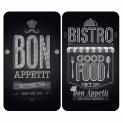 WENKO Bon Appetit, Rettangolare, Vetro, Plastica, Multicolore, Prodotti da panetteria, Frutta e verdura, Immagine, 300 mm