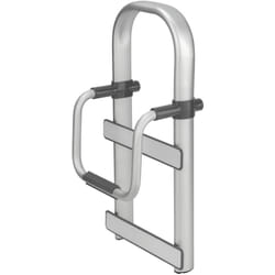 Wenko - Maniglia per vasca da bagno Secura Premium, Pedana per vasca da bagno, facilita l'accesso alla vasca, Capacità di carico 150 kg, Alluminio