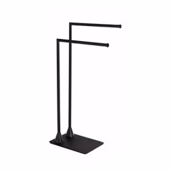 Piantana Hella; Realizzata in acciaio INOX; Dimensioni 20 x 43,5 x 78,5 centimetri; Colore nero satinato. Piantana Hella Rea ...