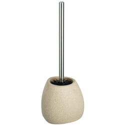 Wenko, scopino per WC, in ceramica, 12,5 x 38,5 x 12 cm, ceramica, beige, 12,5 x 38,5 x 12 cm