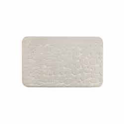 Soffice tappetino da bagno decorativo in beige con un look alla moda di ciottoli. Qualità molto morbida con imbottitura in me ...