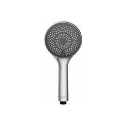 Wenko - Soffione doccia Watersaving, soffione con 5 getti, risparmia fino al 40% di acqua senza compromettere la pressione dell'acqua, attacco