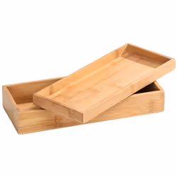 WENKO 23917100, Armadietto portaoggetti, Bamboo, Rettangolare, Bamboo, Monocromatico, Interno