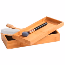 WENKO 23917100 scatola di conservazione Armadietto portaoggetti Rettangolare Bamboo