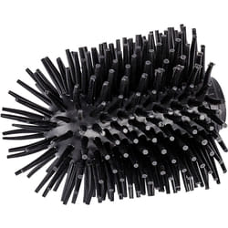 Wenko - Testa di spazzola wc in silicone di ricambio, spazzola wc nera, Silicone, ø 7,5 cm, nero