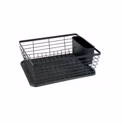 Il portapiatti gocciolante Drip di WENKO è un accessorio indispensabile per la cucina. Il portapiatti nero offre abbastanza s ...