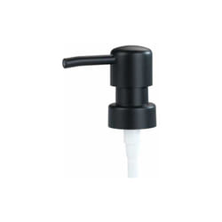 WENKO Pompa per sapone liquido, pompa distributrice di ricambio per sapone liquido, design rotondo, apertura Ø 28 mm, Plastica, 6,5x3,5x18 cm, nero