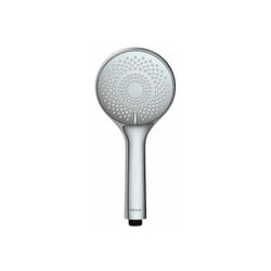 Wenko - Soffione doccia Watersaving, soffione con 5 getti, risparmia fino al 40% di acqua senza compromettere la pressione dell'acqua, attacco