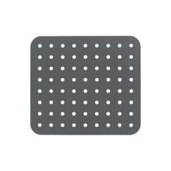 WENKO Tappetino protettivo per lavello in Cristallo, protegge da graffi, protezione per stoviglie, Plastica, 27,5 x 31 cm, Grigio