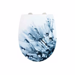 Il sedile del water di alta qualità Sereno, realizzato in termoplastica, ha un coperchio dalla forma ovale classica. Non offr ...