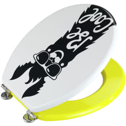 Copriwater Originale Be Cool, fissaggio in acciaio inox fix clip, mdf, 35,5x42,5 cm, multicolore - Wenko