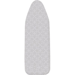 Wenko - Copertura dell'asse da stiro Alu m/l - Copriasse da stiro, rivestito in alluminio, imbottitura in materiale espanso, Easy-Clip, Cotone, 44 x