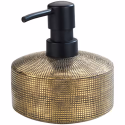 La serie di accessori da bagno Rivara di WENKO, con la sua superficie strutturata e finitura dorata, aggiunge un tocco di nob ...