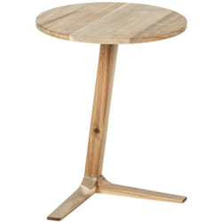 Wenko - 50749800 Tavolino, Legno, Naturale, 40 x 50 x 40 cm
