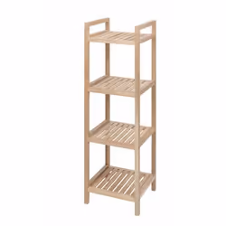 WENKO 50742100, 4 ripiani, Legno, Legno, Naturale, 20 kg, 350 mm