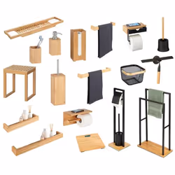 WENKO 24753100 scopino e porta scopino WC Scopino da bagno e supporto
