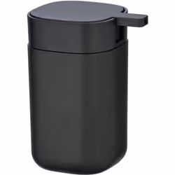 Interno scuro. Con la serie di accessori per il bagno di colore nero Davos di WENKO, meno è più! Il look completamente nero u ...