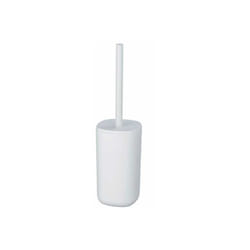 Scopino per wc Davos, design chiuso, Scopino per wc nero, Plastica senza bpa, ø 9,5x35 cm, Bianco Opaco - Wenko