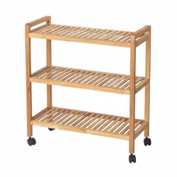 WENKO 24837100, Legno, Legno, 3 ripiani, 4 ruota(e), 650 mm, 310 mm