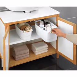 Addio disordine! Che sia nel cassetto chiuso o sullo scaffale aperto, crea il tuo sistema con l'organizzatore con manico in l ...