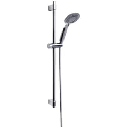 Set Doccia Young Cromo, Lunghezza Asta: 66 cm, Argento Lucido, Acciaio Inossidabile Cromato - Wenko