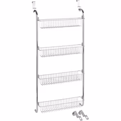 Lo scaffale da appendere è un vero alleato per gli spazi ridotti. Si adatta perfettamente alle porte della cucina, del bagno ...