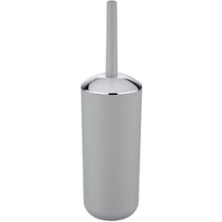 Wenko - Spazzola wc Brasil, spazzola wc nera, Plastico pet infrangibile, ø 10x37 cm, grigio