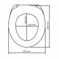 WENKO 21901100 sedile WC Coperchio rigido da WC Termoplastica Bianco - Vista aggiuntiva 4