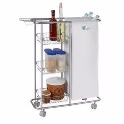 WENKO 12100100 mensola e scaffale per utensili Metallo Grigio, Bianco