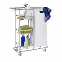 WENKO 12100100 mensola e scaffale per utensili Metallo Grigio, Bianco
