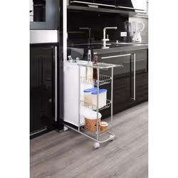 WENKO 12100100 mensola e scaffale per utensili Metallo Grigio, Bianco - Vista aggiuntiva 4
