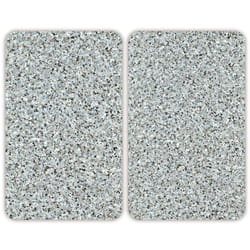 Protezione per piano cottura, copertura per piano cottura in vetro Granito, Set di 2, vetro temperato, 30x52 cm, multicolore - Wenko