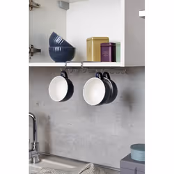 WENKO Cupboard fitting cup holder supporto per tazza Metallico Metallo - Vista aggiuntiva 4